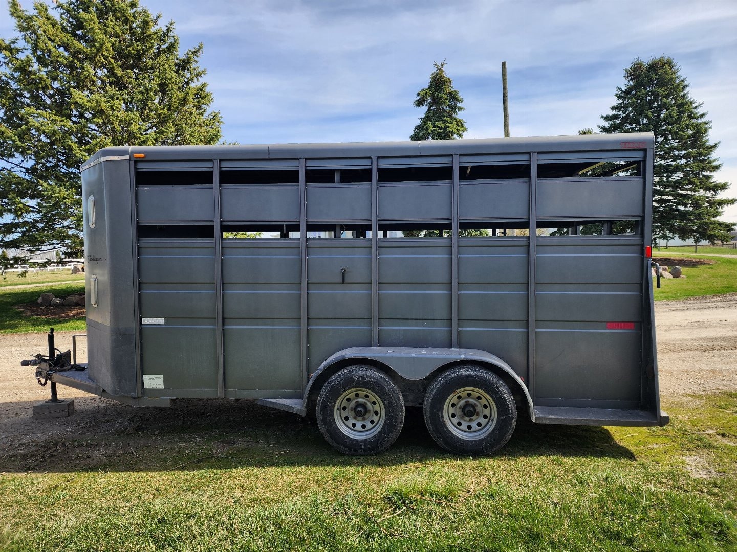 2007 Titan Challenger Stock Trailer Bumper pull