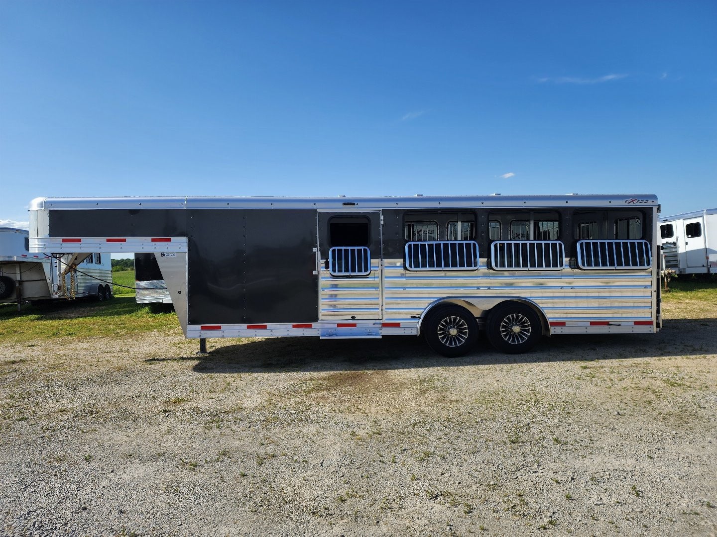 2026 Exiss Trailers Exhibitor 8022W Stock / Stock Combo Trailer