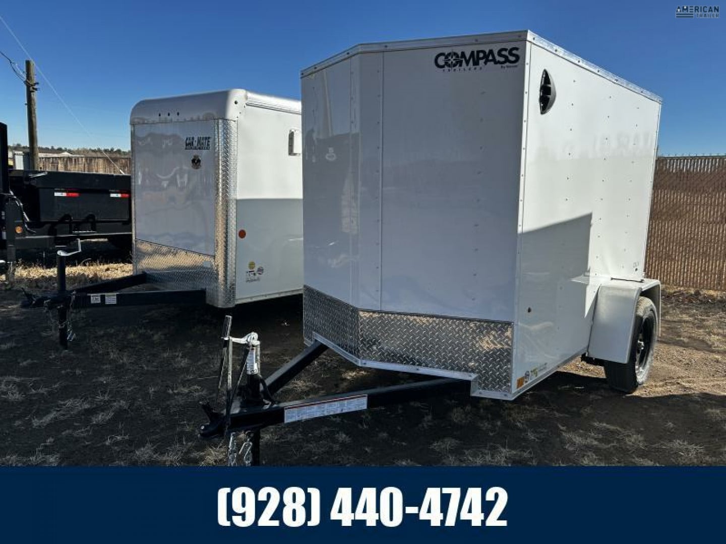 2025 Compass Single Axle Enclosed/2,990 GVWR/5’x8’x66″