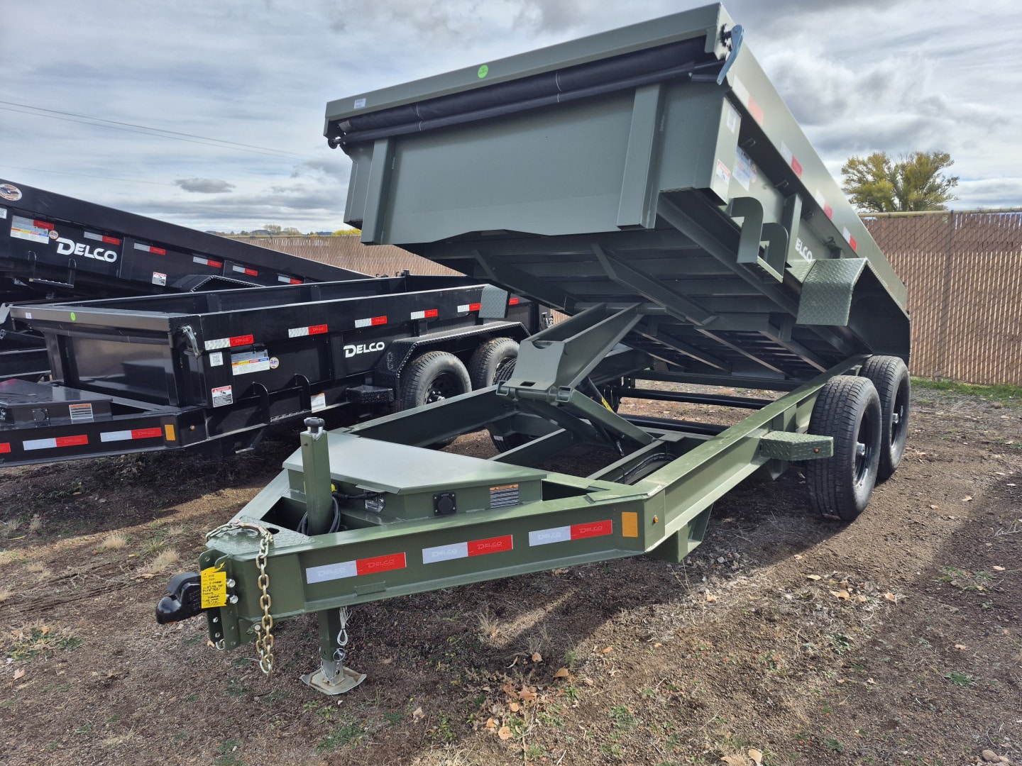 2025 Delco Tandem Axle Dump/12,000 GVWR/72″X12′