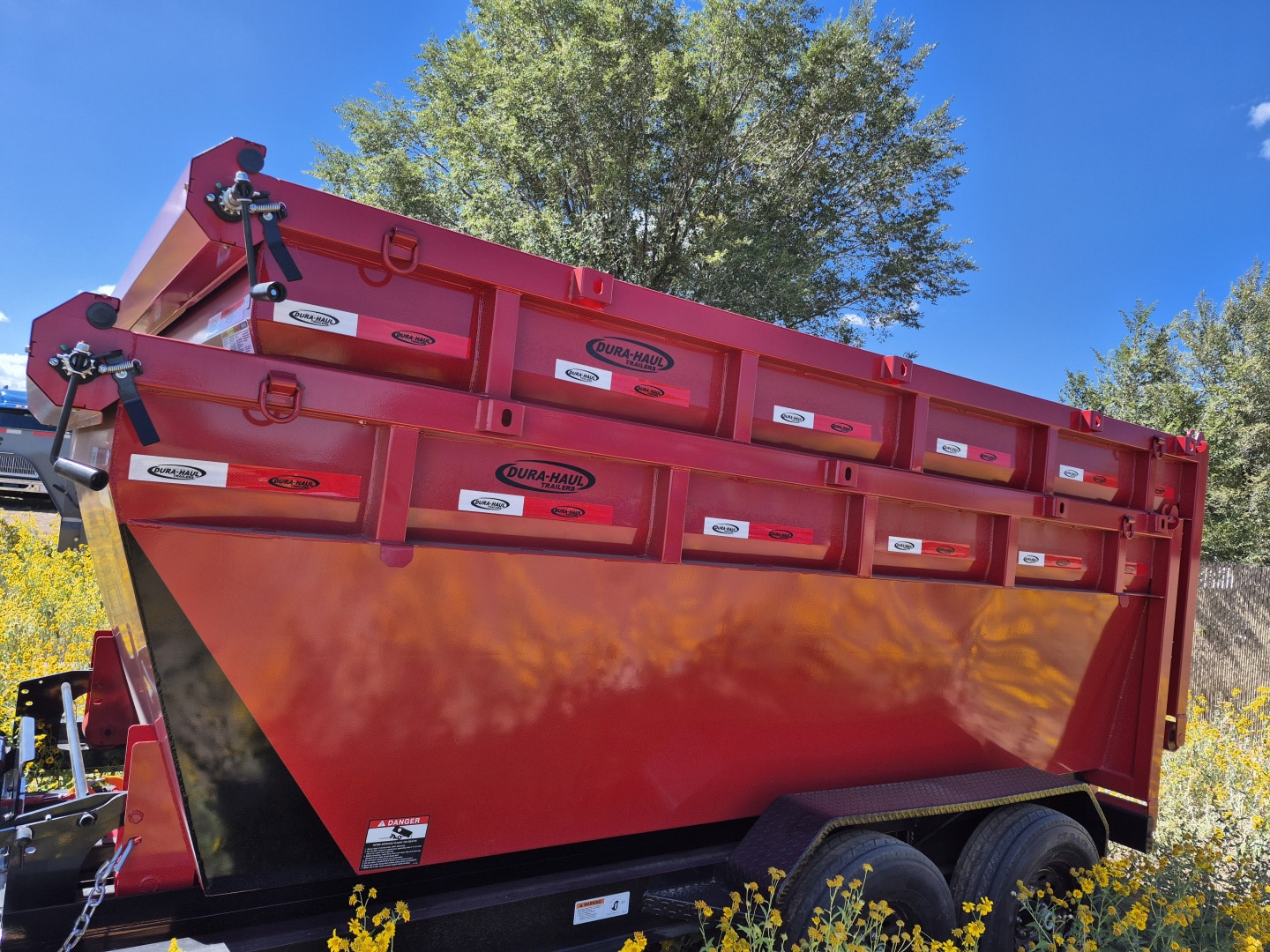 2025 Dura-Haul Roll Off Red Bin 4′ High 14’Long