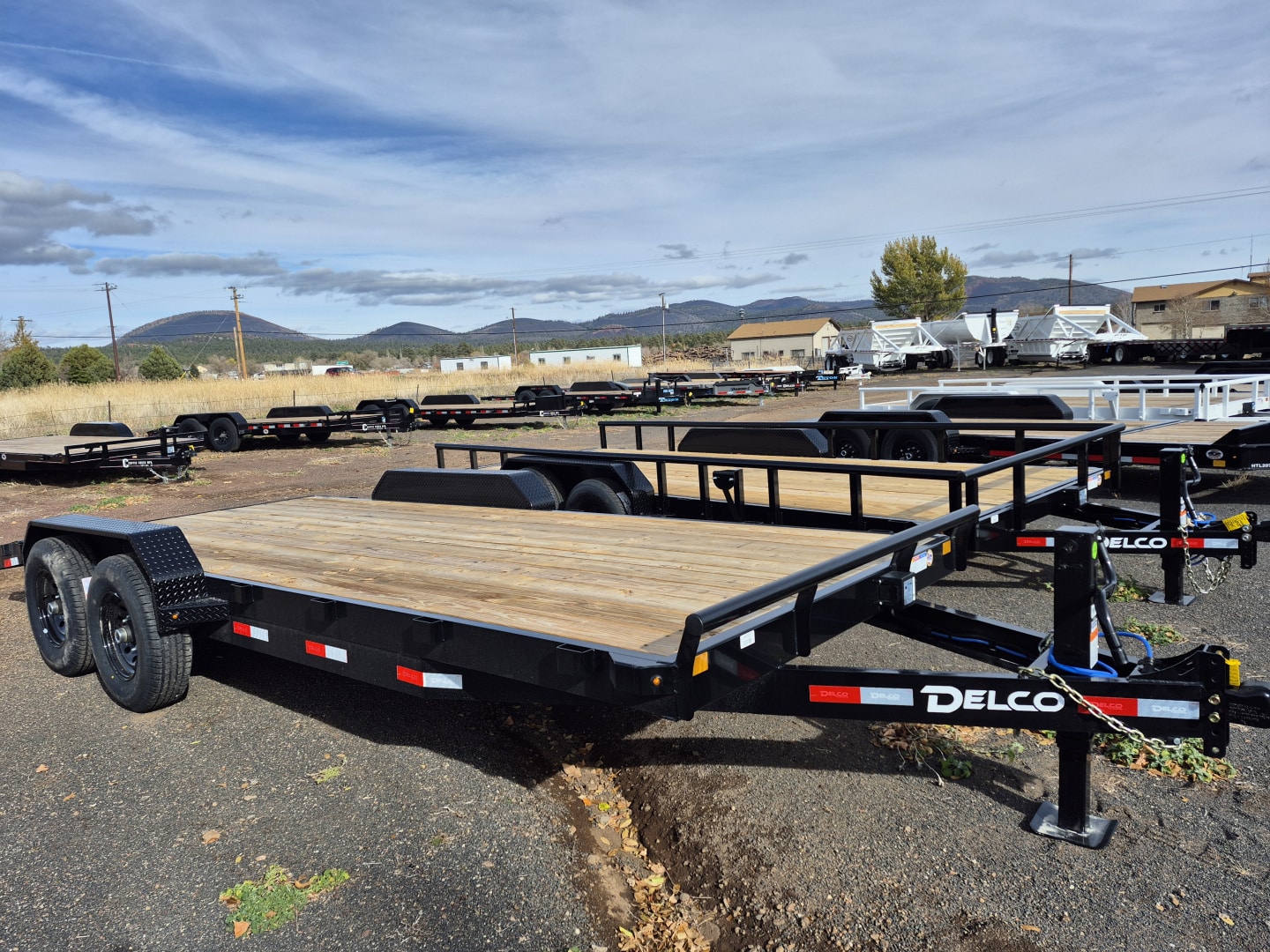 2026 Delco Tandem Axle Car Hauler/14,000 GVWR/73″X20′