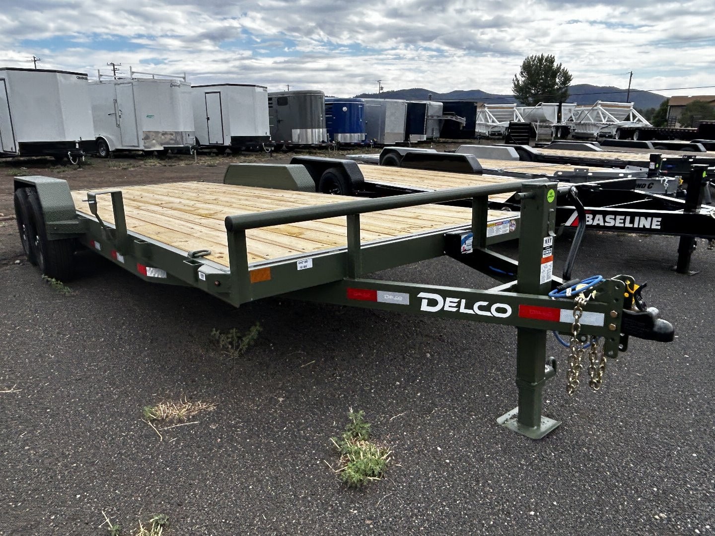 2025 Delco Tandem Axle Car Hauler/9,990 GVWR/83″x20′
